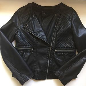 Faux Leather motorcycle jacket